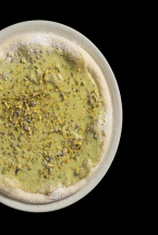 PIZZA DE CREMA DE PISTACHO